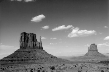 Monument Valley in Black-and-White